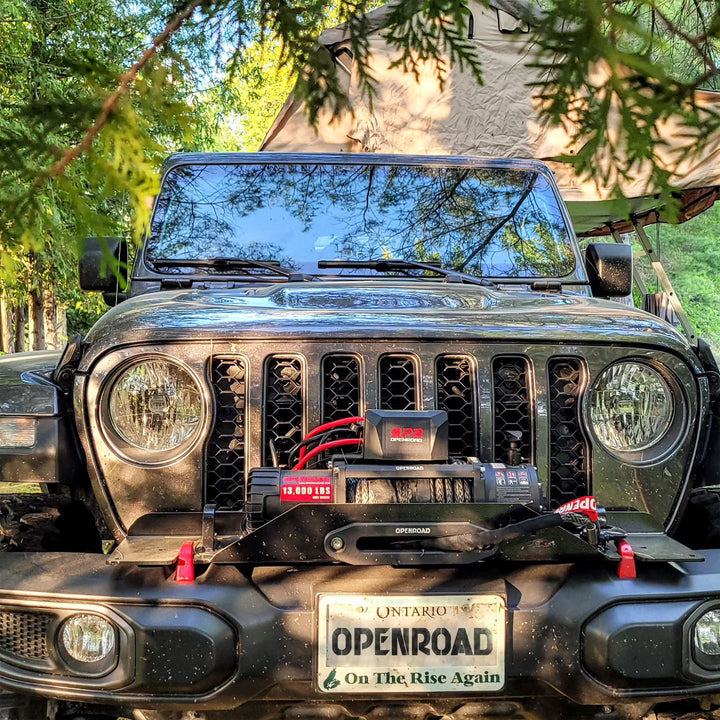OPENROAD 13,000 lbs Winch with Synthetic Rope - Panther Series 2s winch OPENROAD