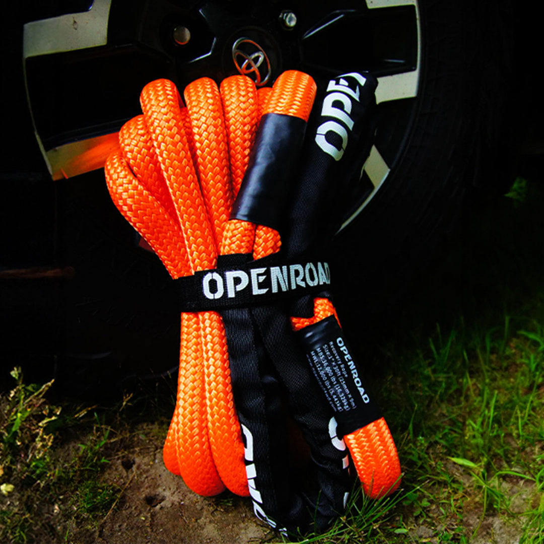 OPENROAD 1" x30' Kinetic Recovery Tow Rope (36,000lbs) Recovery Straps OPENROAD