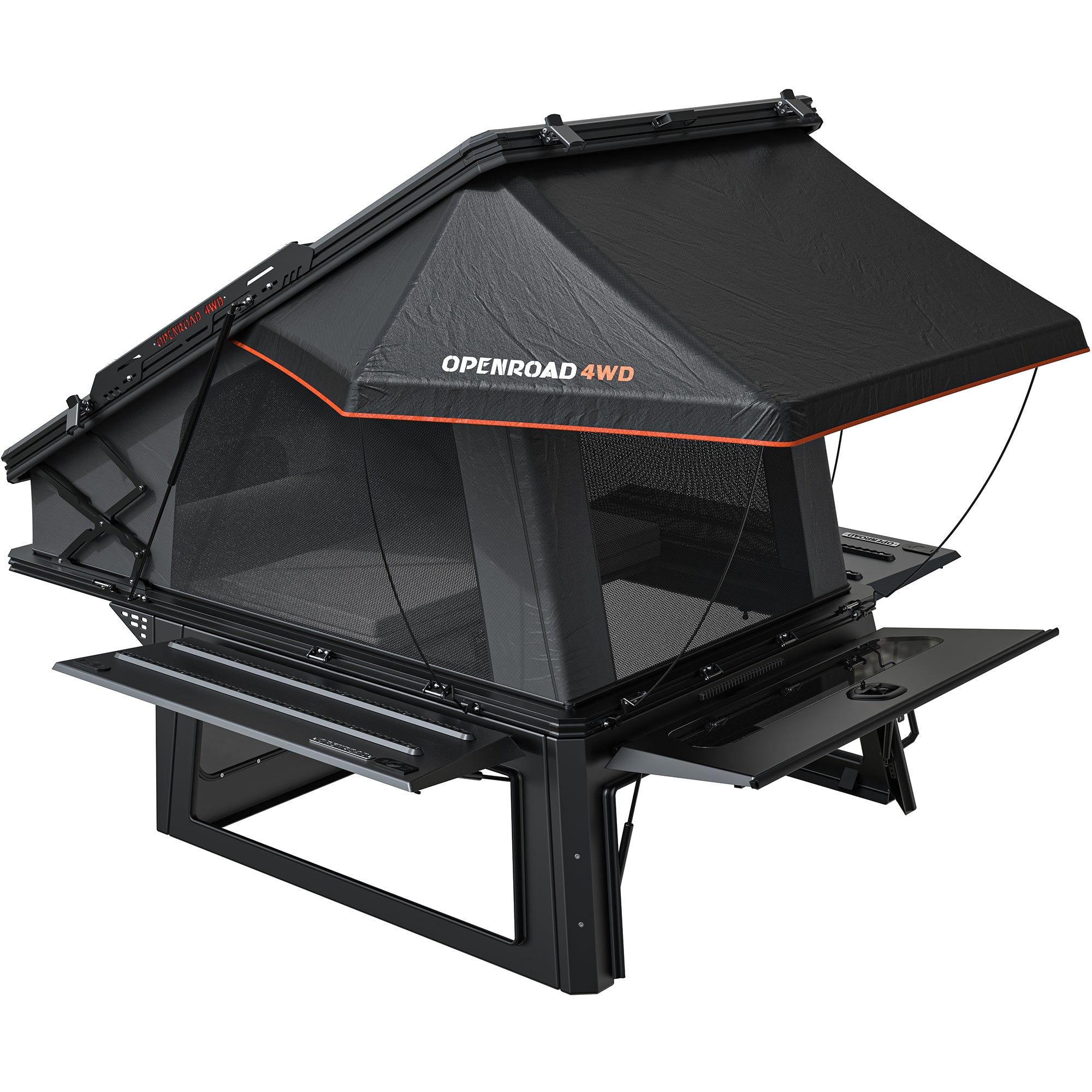 Aluminum Truck Topper with Rooftop Tent