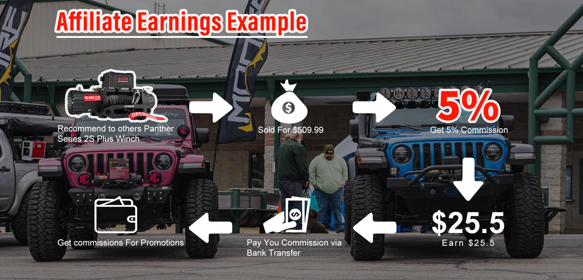 affiliate earning example