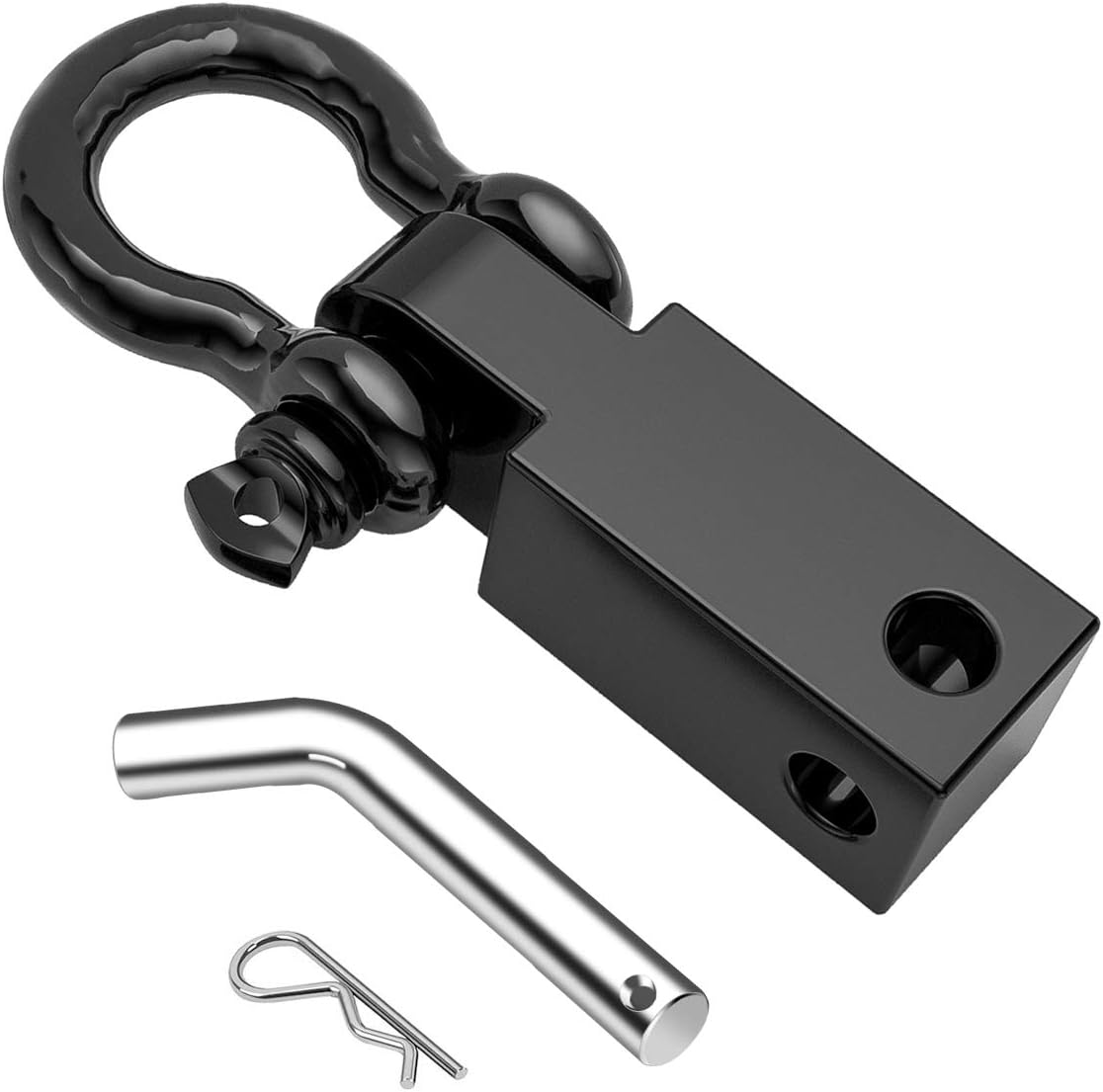 thumbnail image 2 of 2 Inch Shackle Hitch Receiver - 45,000 Lbs Capacity With 3/4 D Ring & 5/8 Hitch Lock Pin 2 of 9