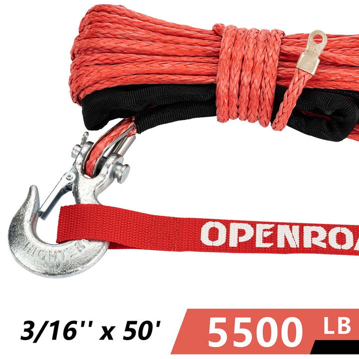 Synthetic Winch Rope 3/16'' x 50'  openroad4wd.com