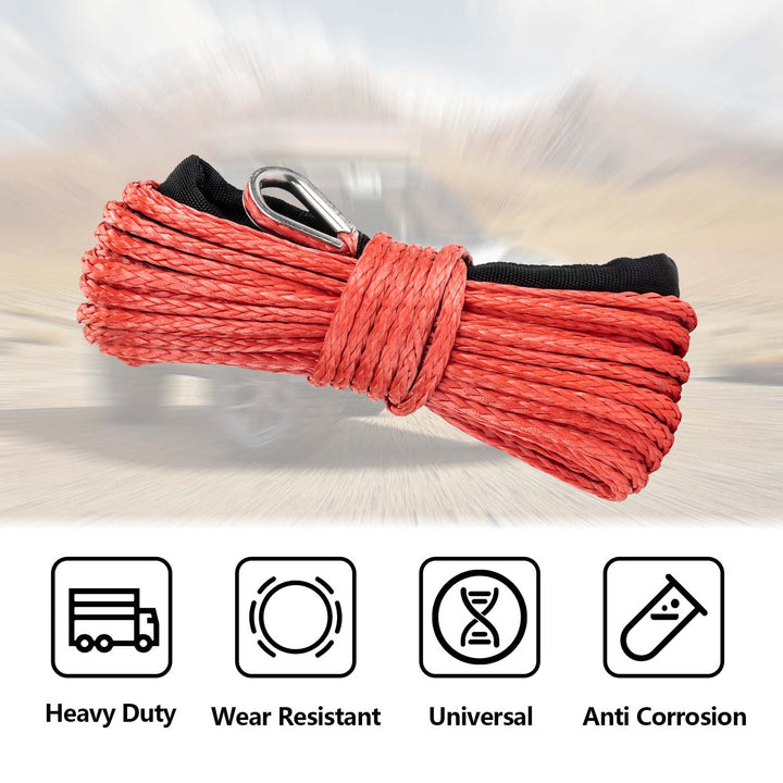 Synthetic Winch Rope 3/16'' x 50'  openroad4wd.com