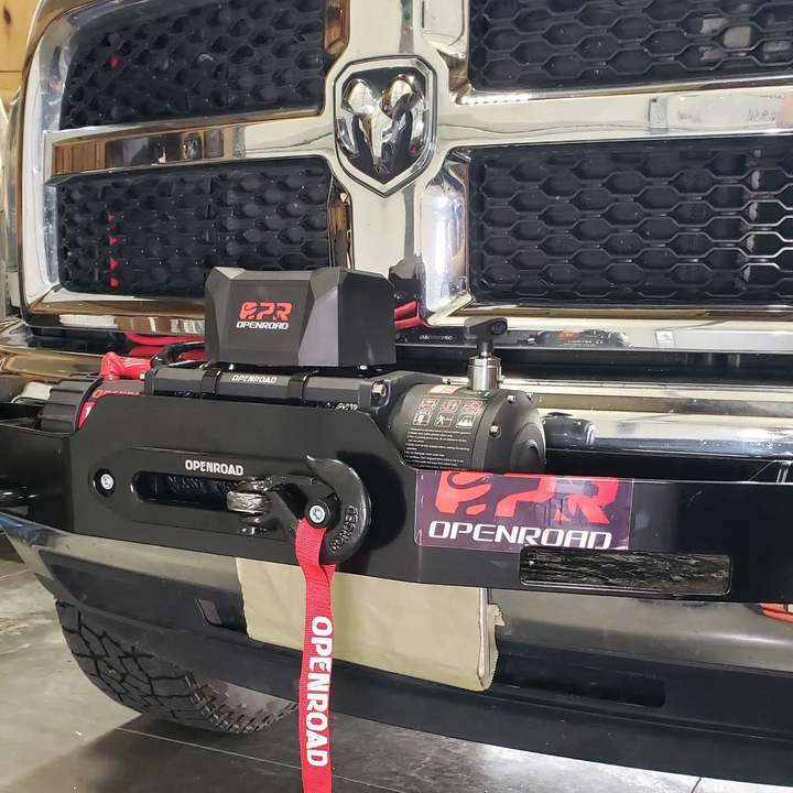 OPENROAD 13,000 lbs Winch with Synthetic Rope - Panther Series 2s winch OPENROAD