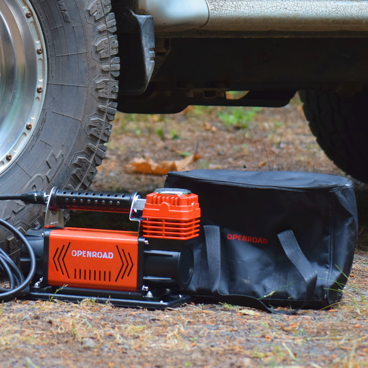 OPENROAD 12V Portable Inflator Air Compressor Heavy Duty, 5.65CFM Truck Tires Inflator, Offroad Air Compressor Kit for Car Tires 150PSI Air Compressor OPENROAD