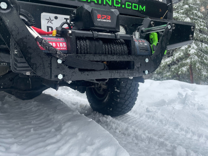 OPENROAD 2 Inches 15,000 lbs Capacity Winch Mount Receiver Hitch Winch Mounting Plate winch bracket OPENROAD