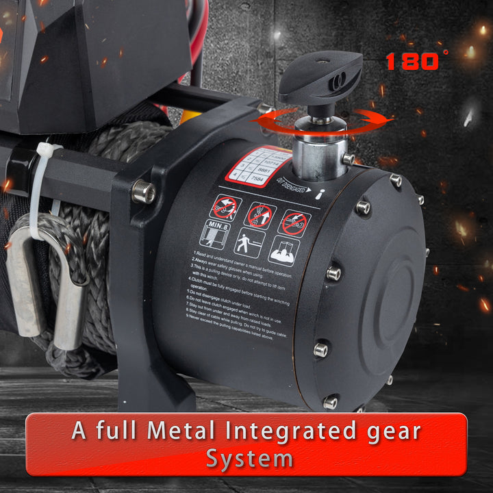 OPENROAD 13,000 lbs Winch with Synthetic Rope - Panther Series 2s winch OPENROAD