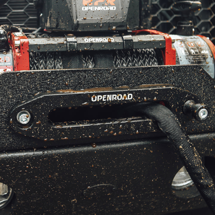 OPENROAD Black Matte Rope Guide(Load Capacity 8000-15000lbs)  OPENROAD