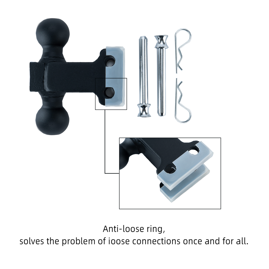 2.0" Heavy Duty  10" Adjustable  Trailer Hitch  openroad4wd.com