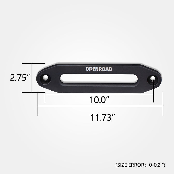 OPENROAD Black Matte Rope Guide(Load Capacity 8000-15000lbs)  OPENROAD
