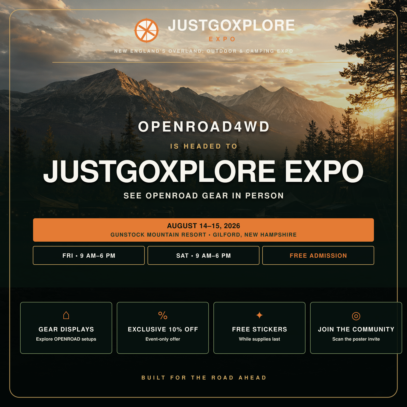 See OPENROAD Gear in Person at JustGoXplore Expo 2026