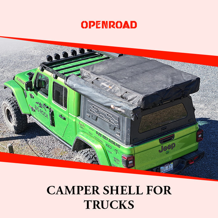 truck bed camper shell