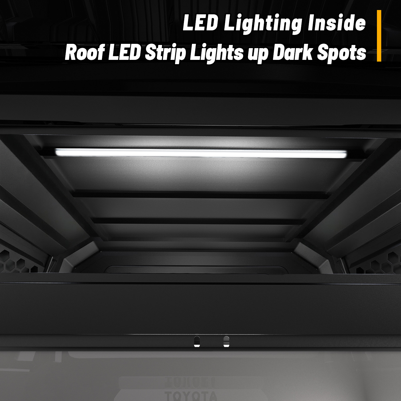 OPENROAD Truck Cap with Full Wing Doors, Extra-Large Storage, and LED Brake Light Openroad4wd