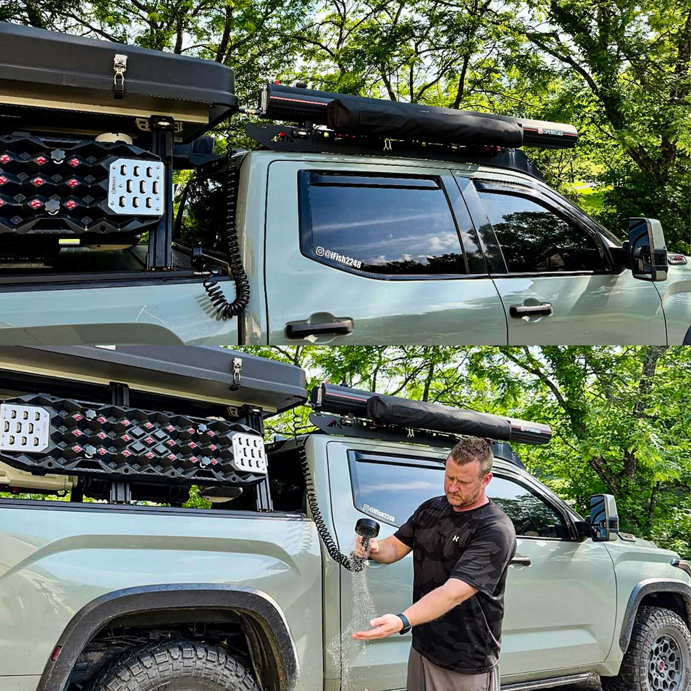 OPENROAD Pressurized Water Tank for Camping Shower Openroad4wd