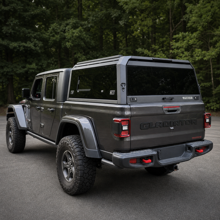 OPENROAD Sliding Glass Side Truck Cap for Jeep Gladiator 2019-2026 Openroad4wd
