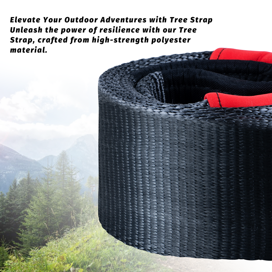 OPENROAD 4''x8' Break Strength 40,000 lbs Tree Saver Strap Towing Rope OPENROAD   