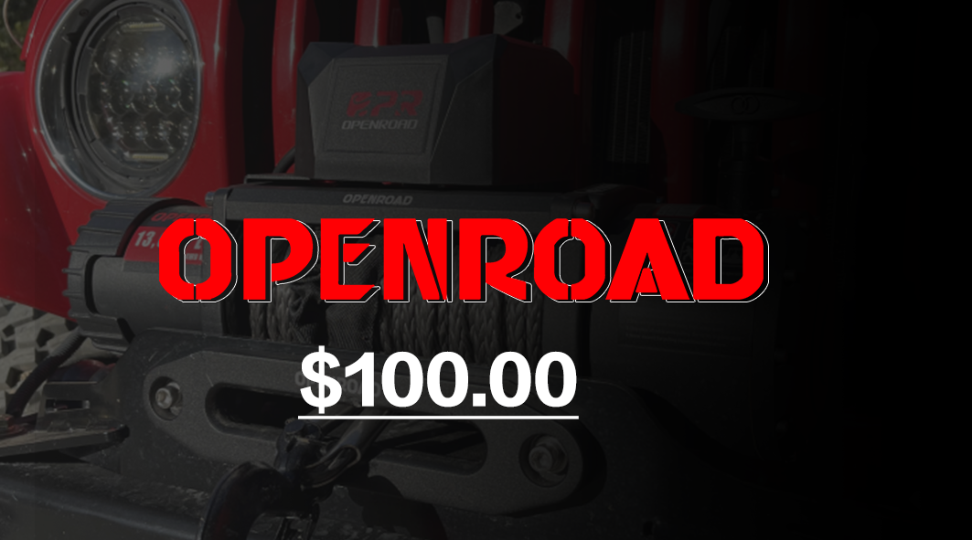OPENROAD Gift Card  openroad4wd.com $100.00  