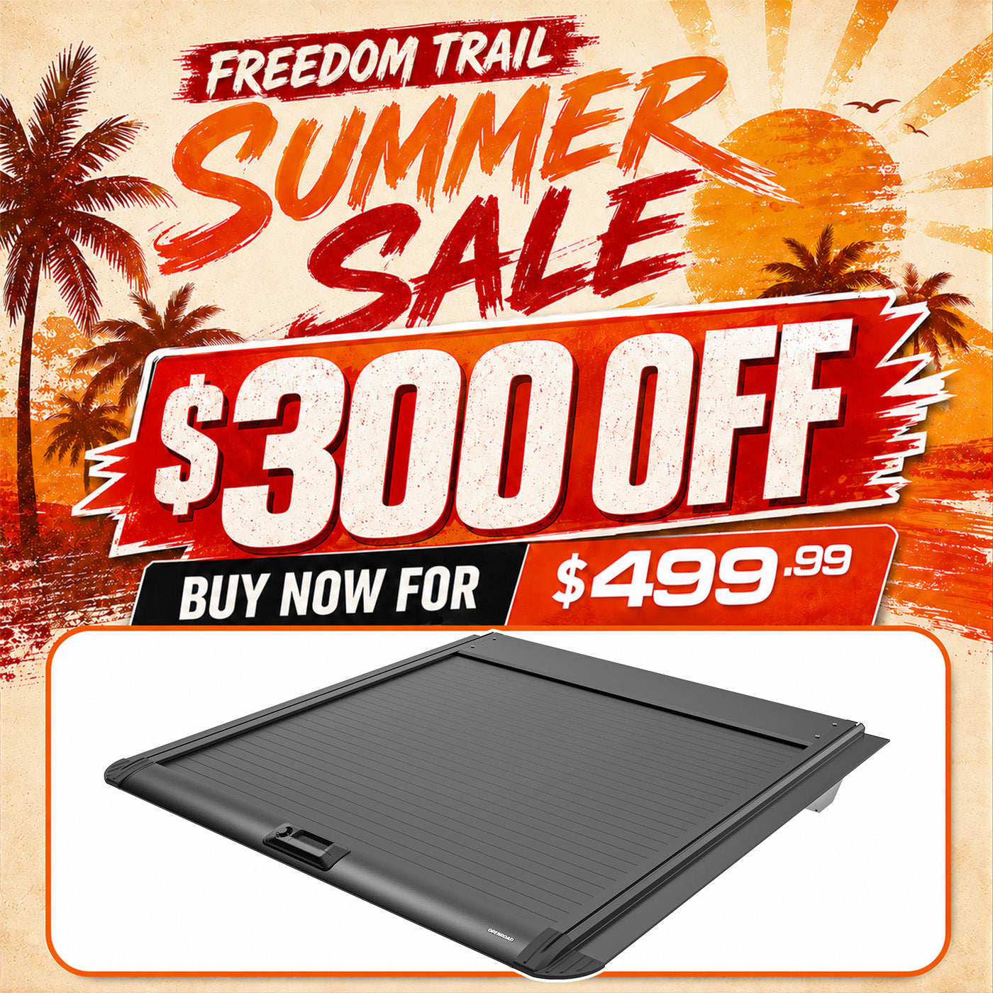 OPENROAD Aluminum Retractable Tonneau Cover Openroad4wd
