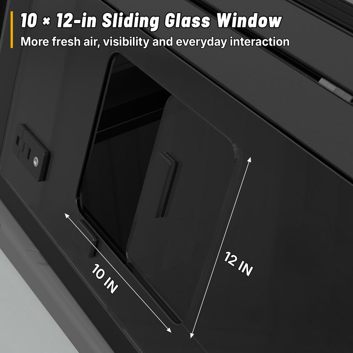 OPENROAD Sliding Glass Side Truck Cap for Toyota Tacoma (2024-2026) – 5ft Bed Openroad4wd