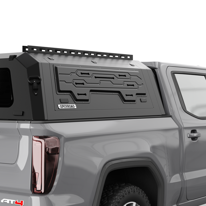 OPENROAD Aluminum Truck Cap for GMC Sierra 1500 (2019-2026)-5.8 ft Bed Openroad4wd