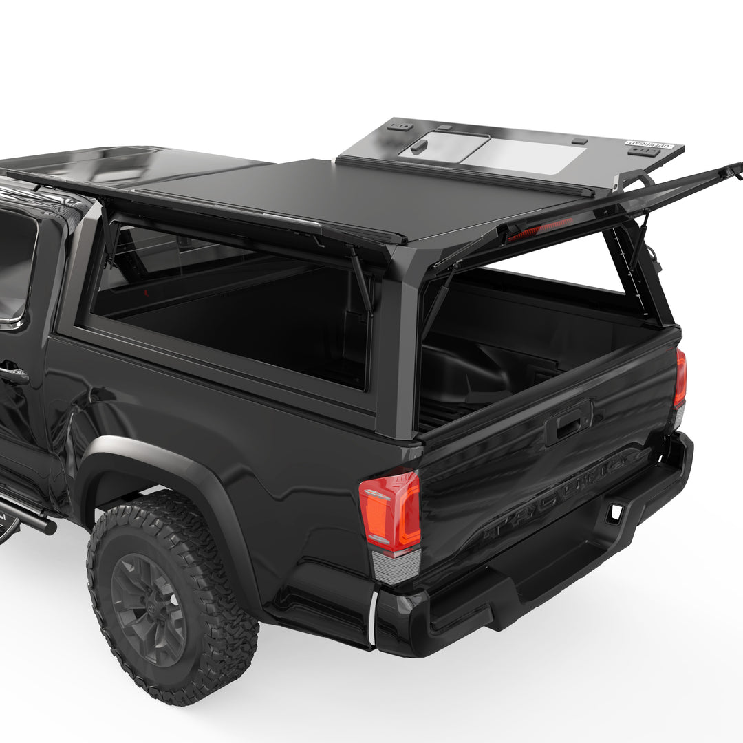 OPENROAD Sliding Glass Side Truck Cap for Toyota Tacoma (2016-2023) – 5ft Bed