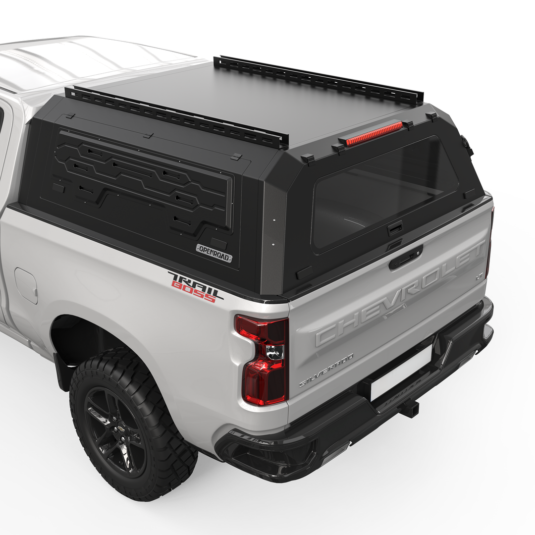 OPENROAD Aluminum Truck Cap for Chevrolet Silverado 1500 (2019-2026) Openroad4wd