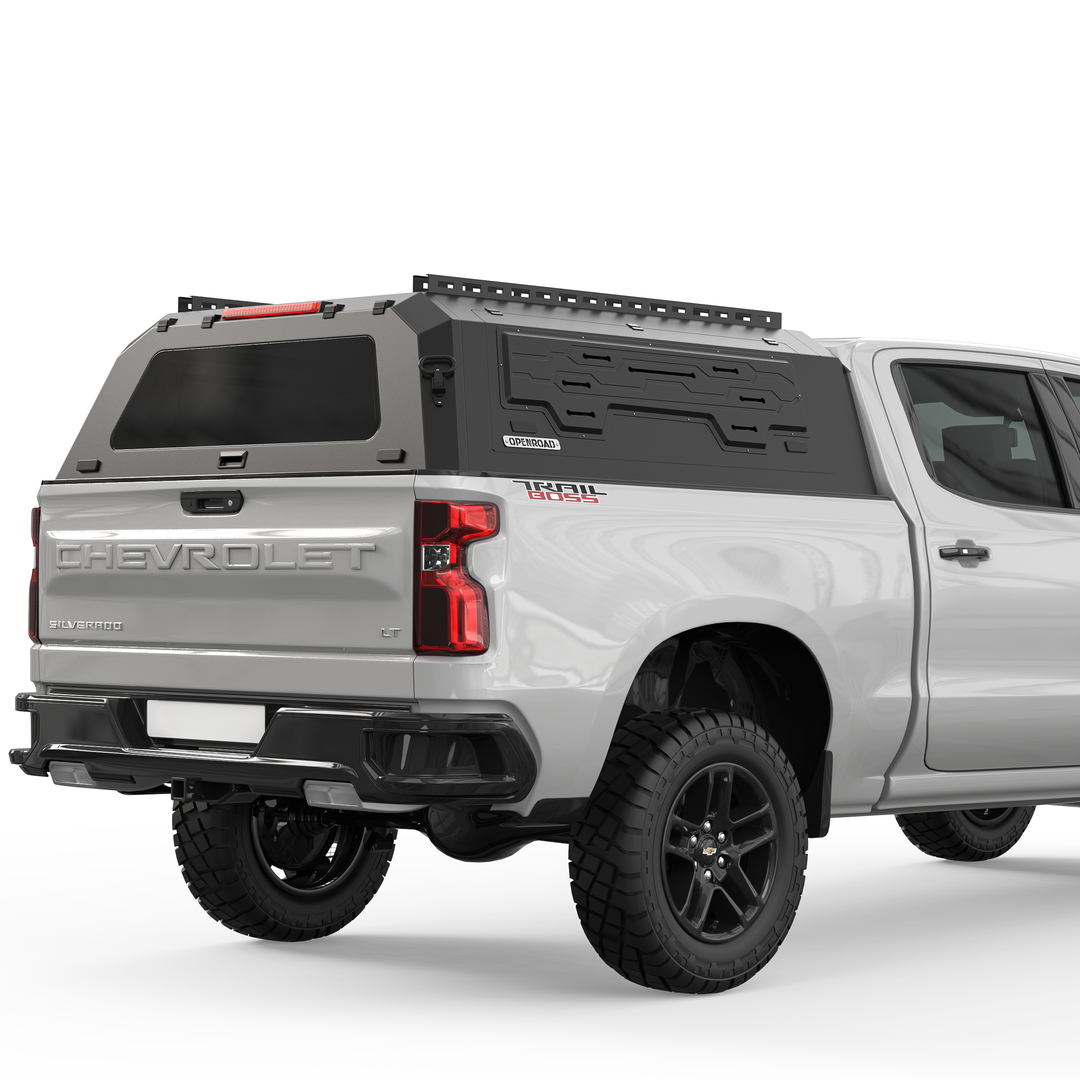 OPENROAD Aluminum Truck Cap for Chevrolet Silverado 1500 (2019-2026) Openroad4wd