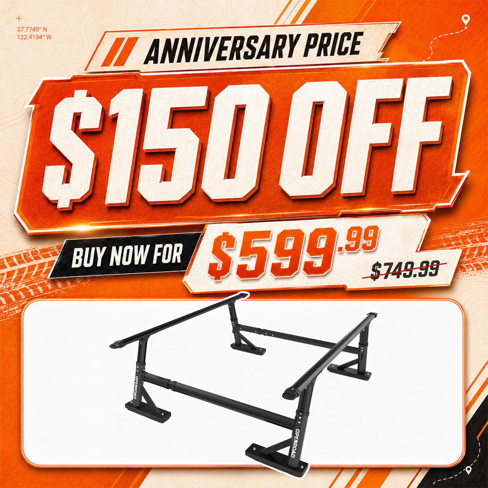 OPENROAD Adjustable Bed Rack for Trucks Openroad4wd