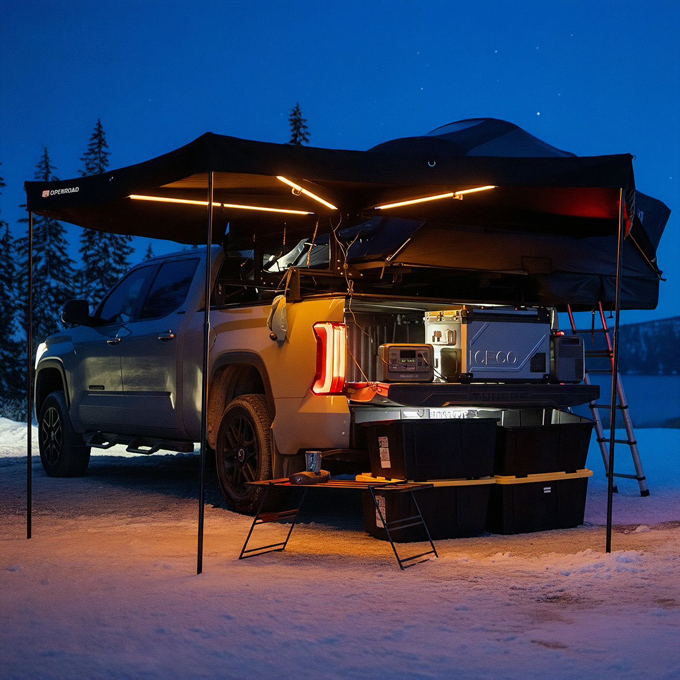 OPENROAD 270 Free Standing Awning for Camping awnings openroad4wd.com