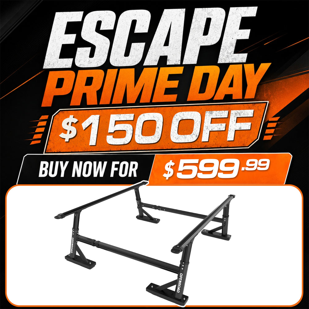 OPENROAD Universal Fit Adjustable Bed Rack for Trucks Openroad4wd