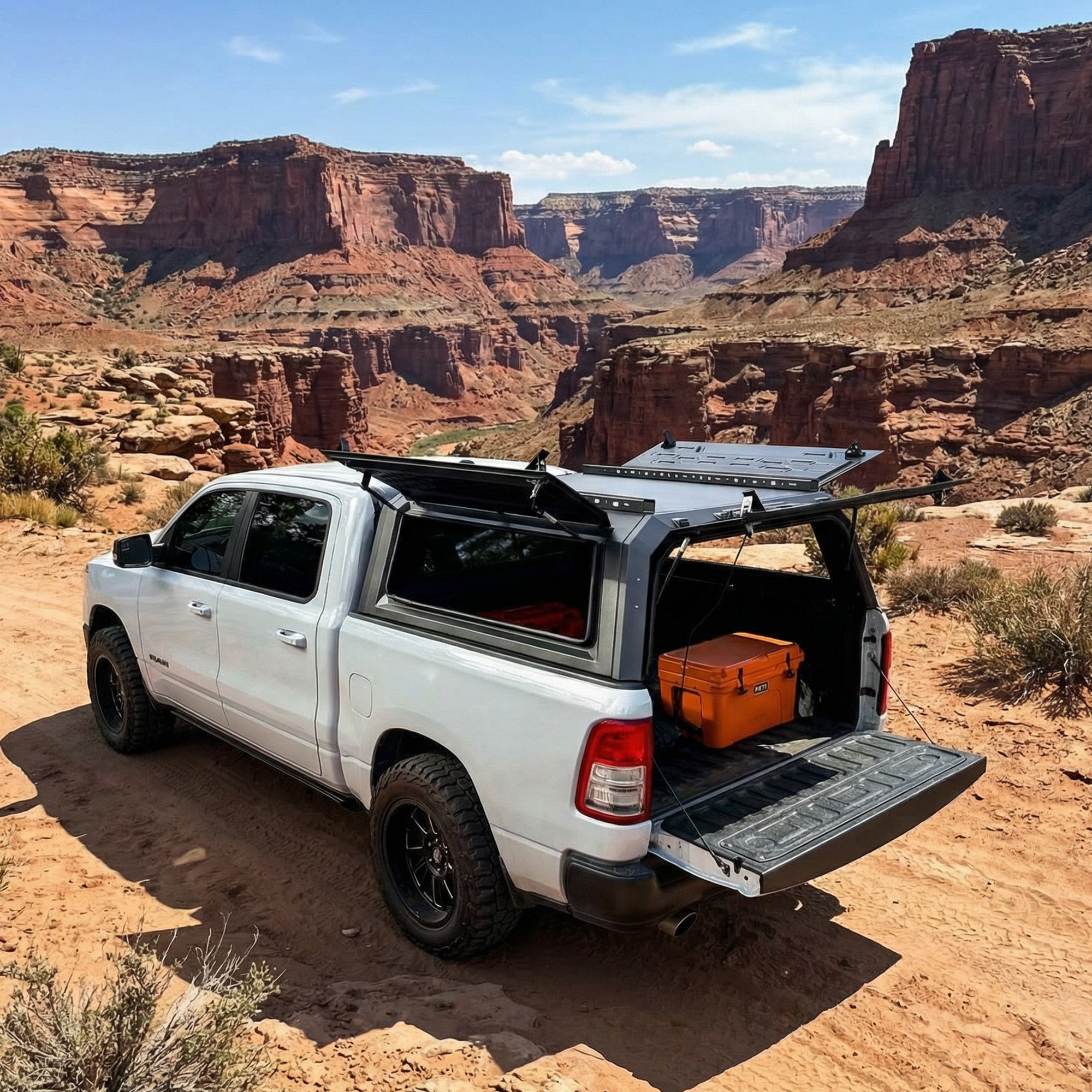OPENROAD Aluminum Truck Cap for Dodge RAM 1500 DT (2019-2026) – 5.7ft Bed Openroad4wd