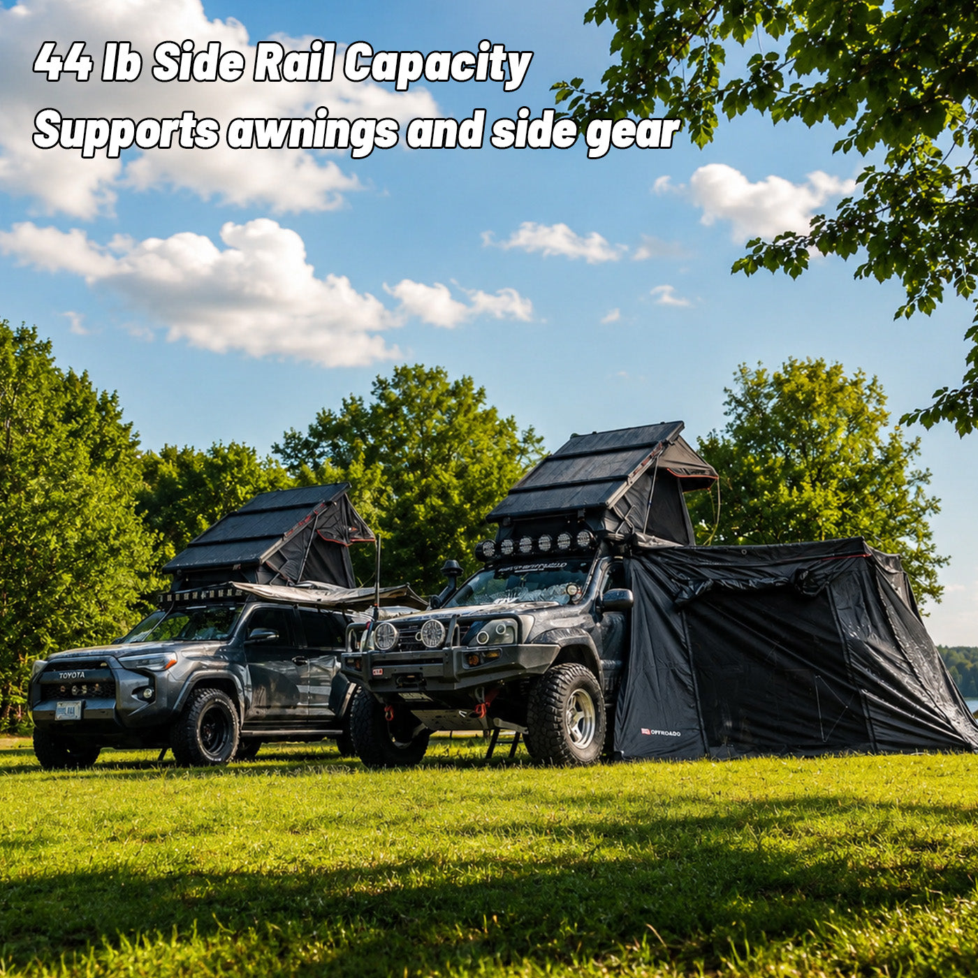 OPENROAD Aluminum Hard Shell Roof Top Tent-PeakRoof LT V2 Series