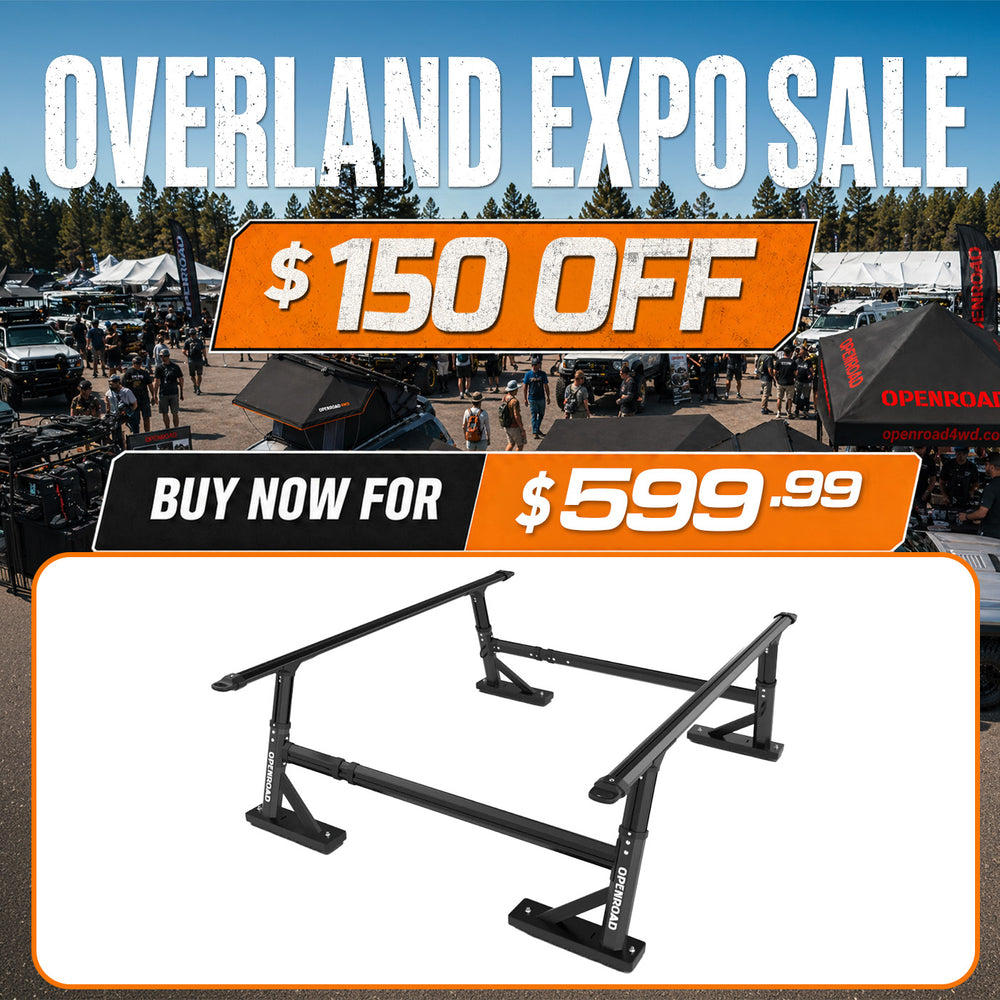 OPENROAD Universal Fit Adjustable Bed Rack for Trucks Openroad4wd