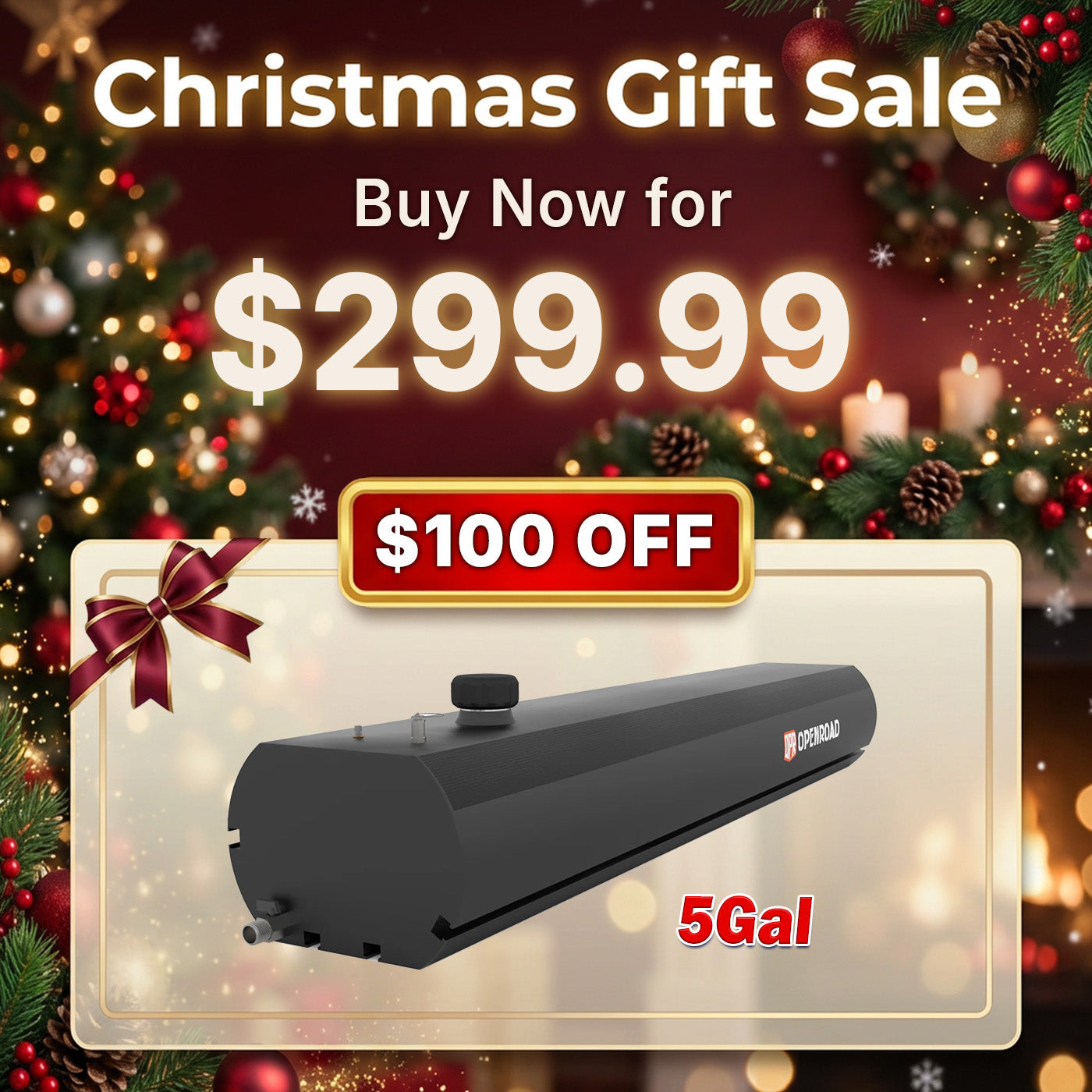 OPENROAD Pressurized Water Tank for Camping Shower Openroad4wd