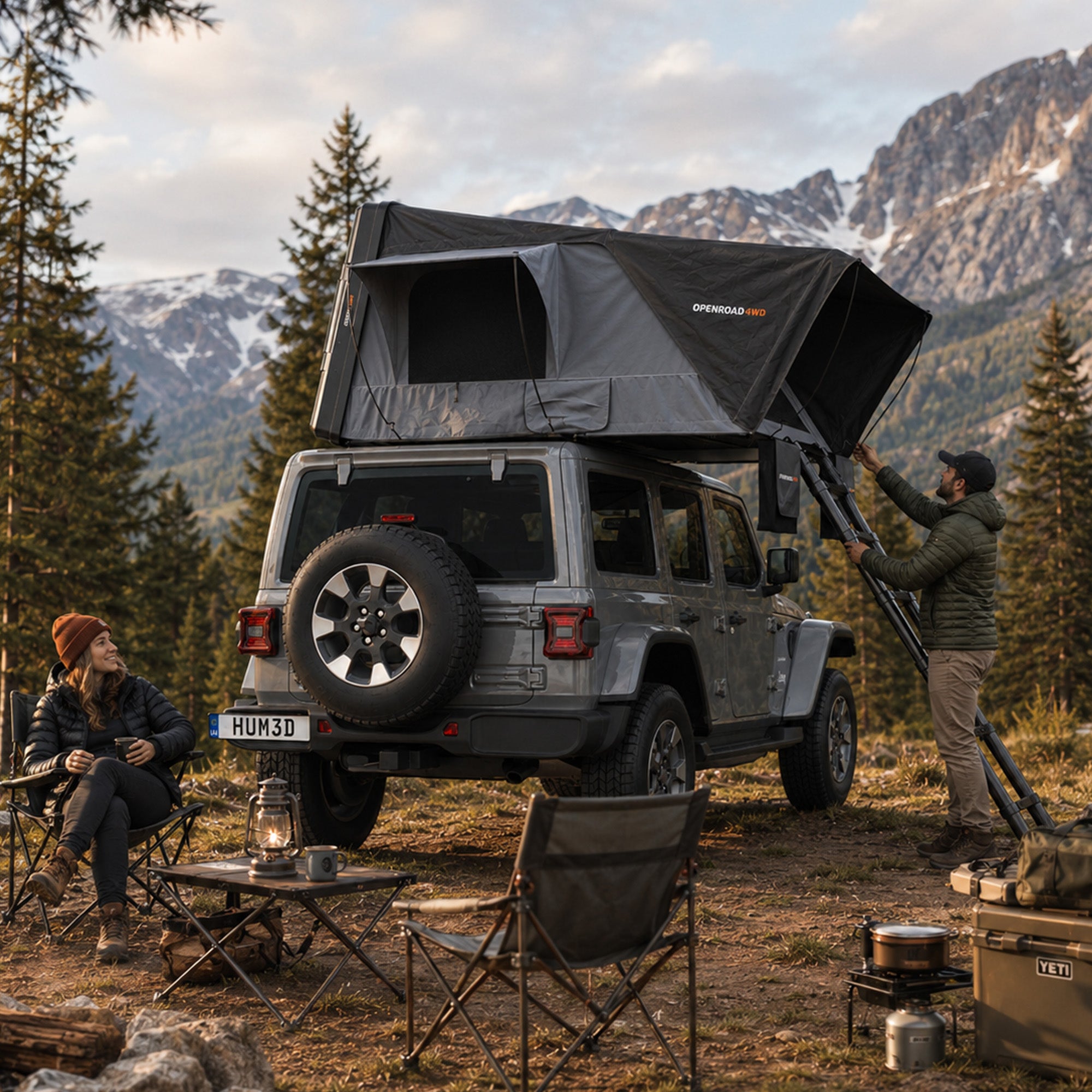 OPENROAD FlowRoof Side-Open Hard Shell Rooftop Tent – Openroad4wd