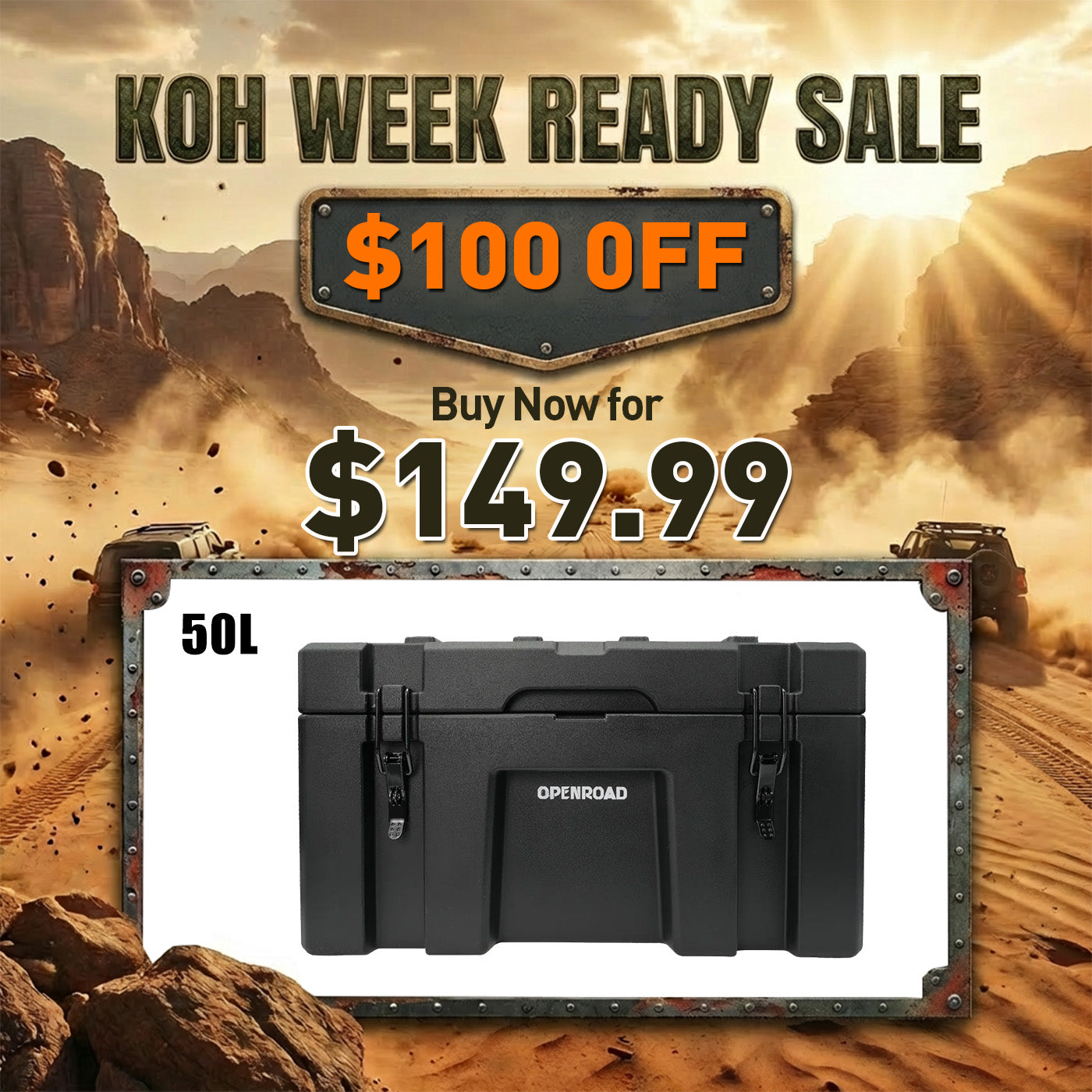 OPENROAD Camping Storage Case – 50L