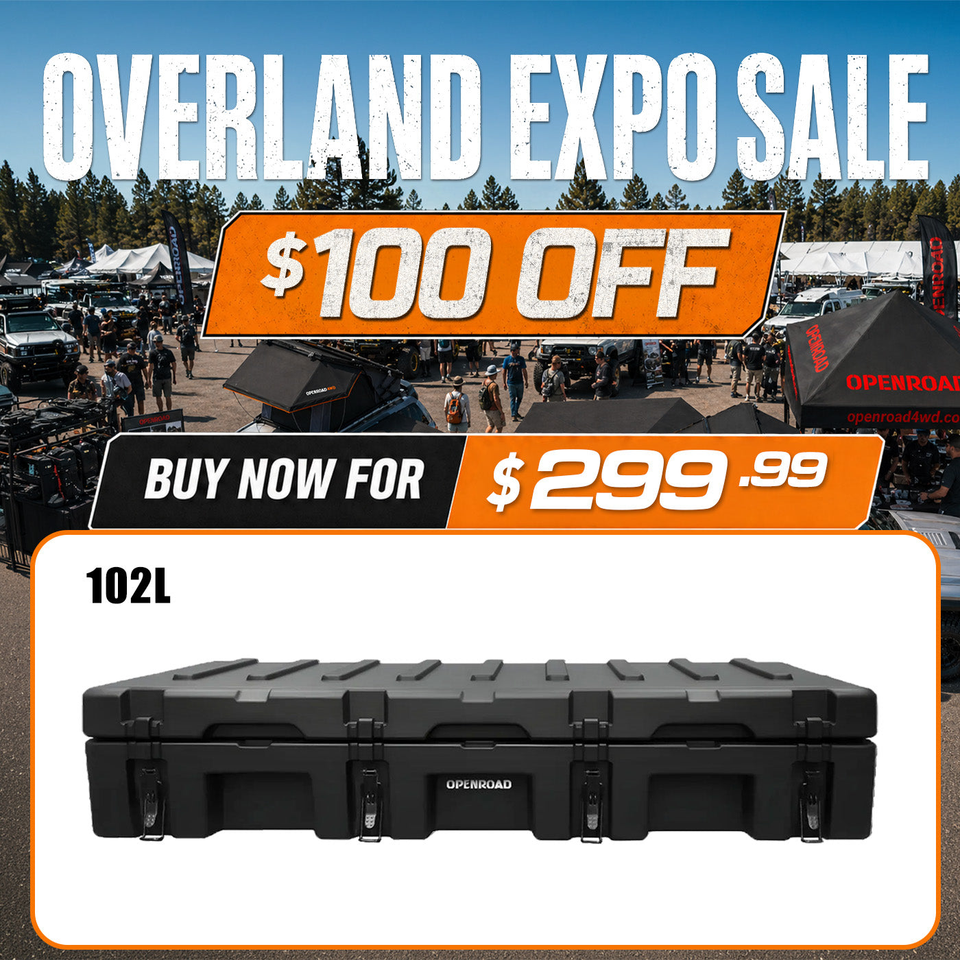 OPENROAD Camping Storage Case – 102L Openroad4wd