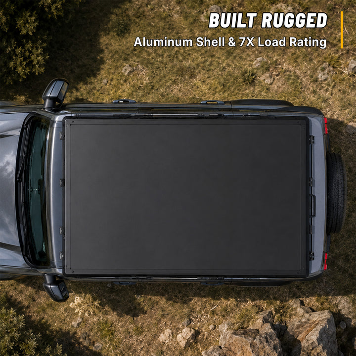 OPENROAD Aluminum Hard Shell Roof Top Tent - EdgeRoof Series OPENROAD 4WD