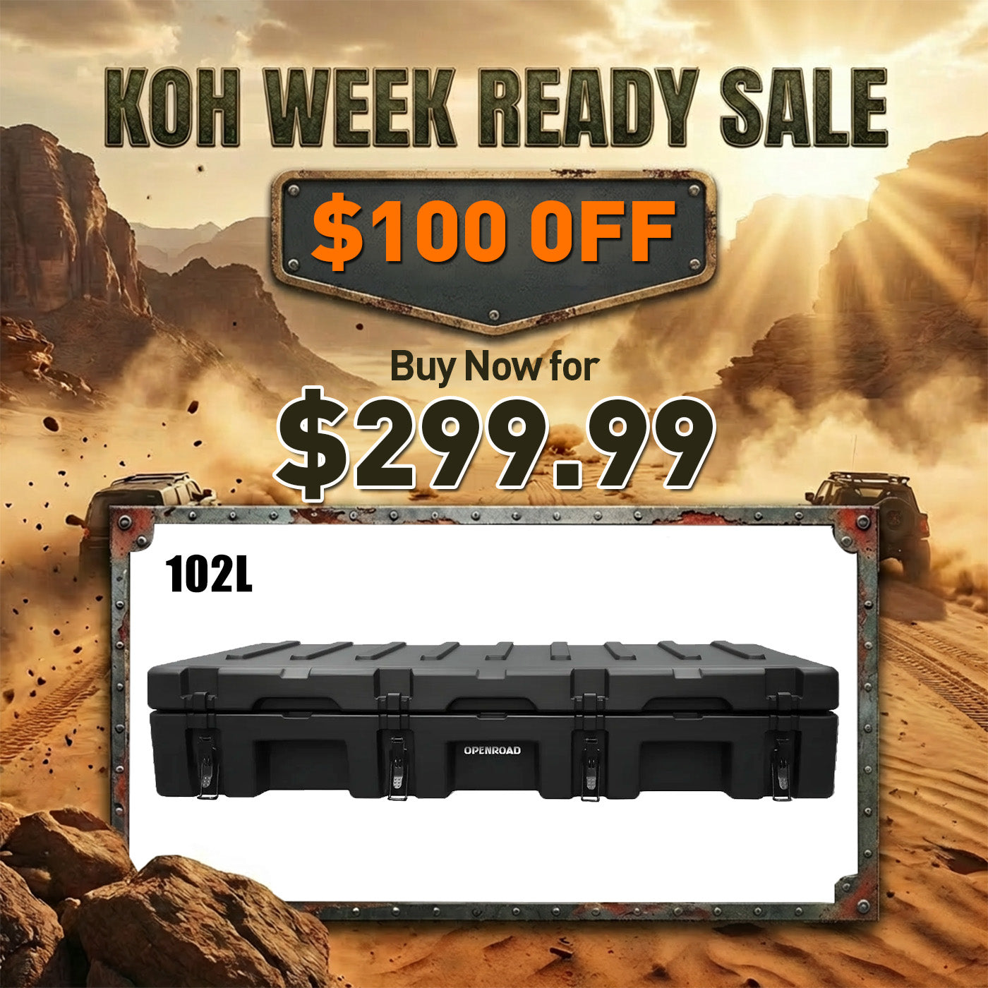 OPENROAD Camping Storage Case – 102L