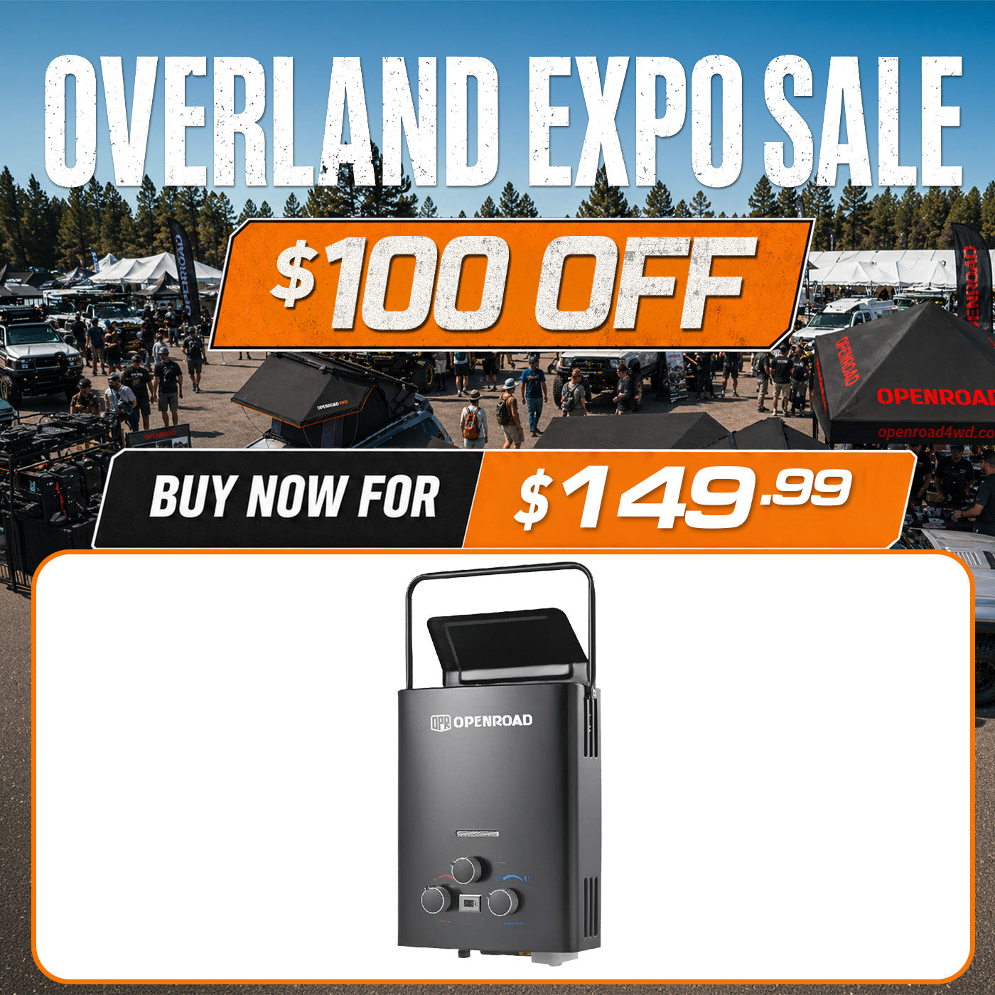 OPENROAD Water Heater Openroad4wd