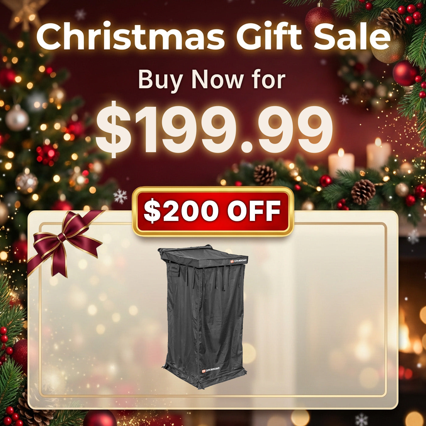 OPENROAD Quick-Open Overland Shower/Privacy Awning V2 Openroad4wd