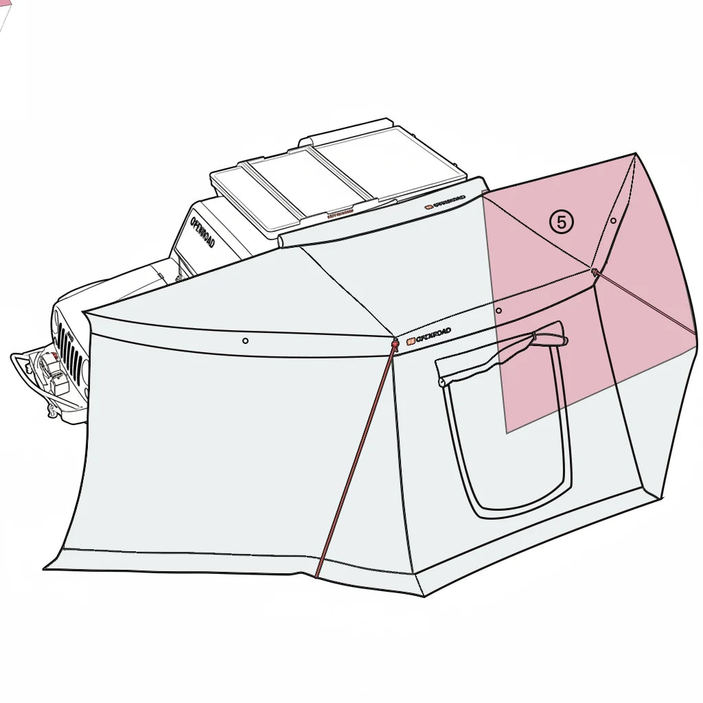 OPENROAD 180 Awning Sidewalls Openroad4wd The fifth wall – front of vehicle