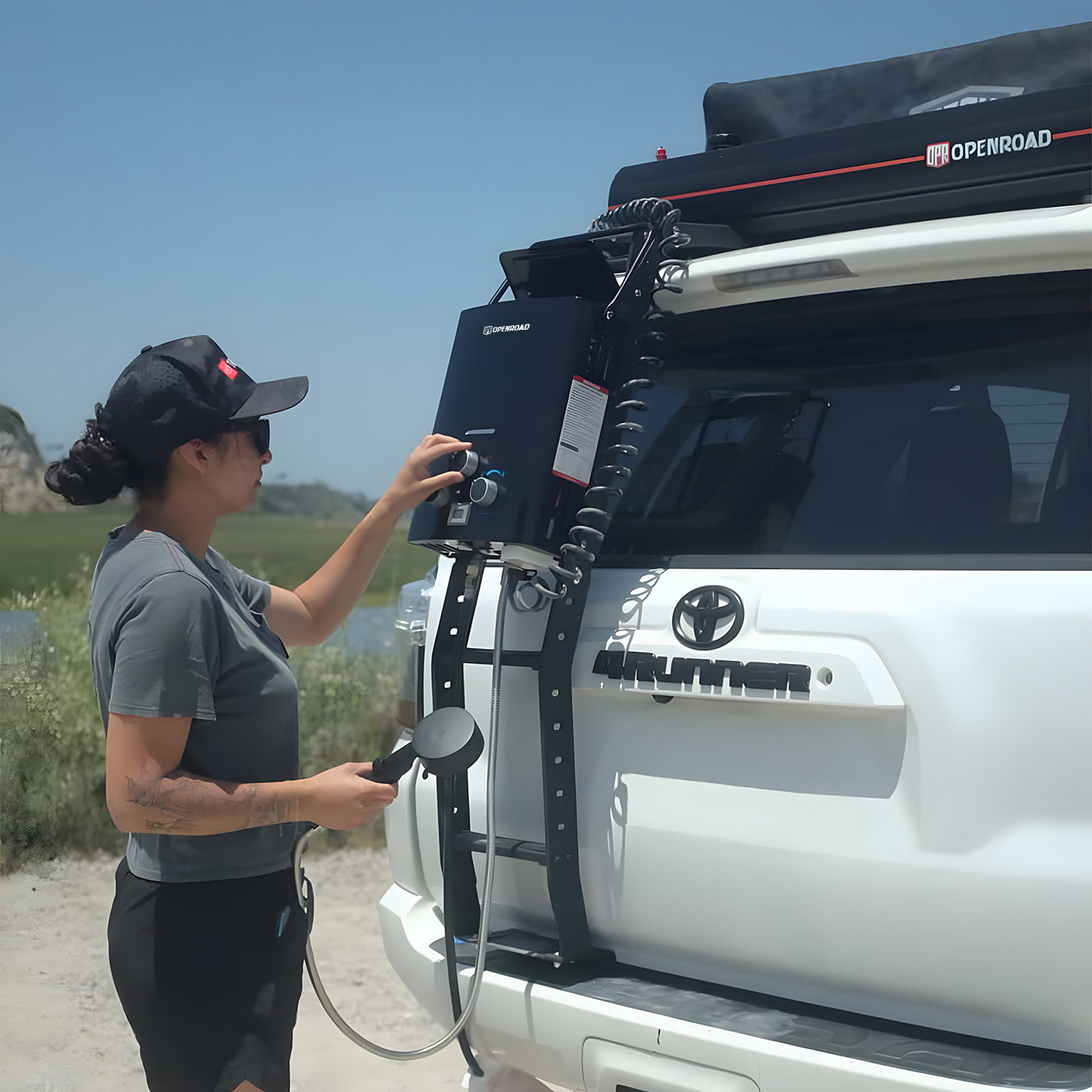 OPENROAD Pressurized Water Tank for Camping Shower Openroad4wd