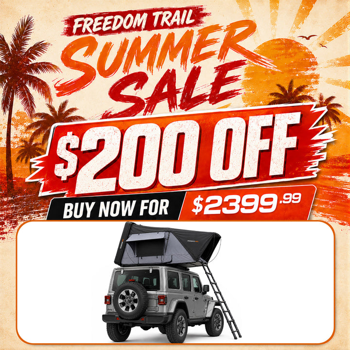 OPENROAD FlowRoof Side-Open Hard Shell Rooftop Tent Openroad4wd