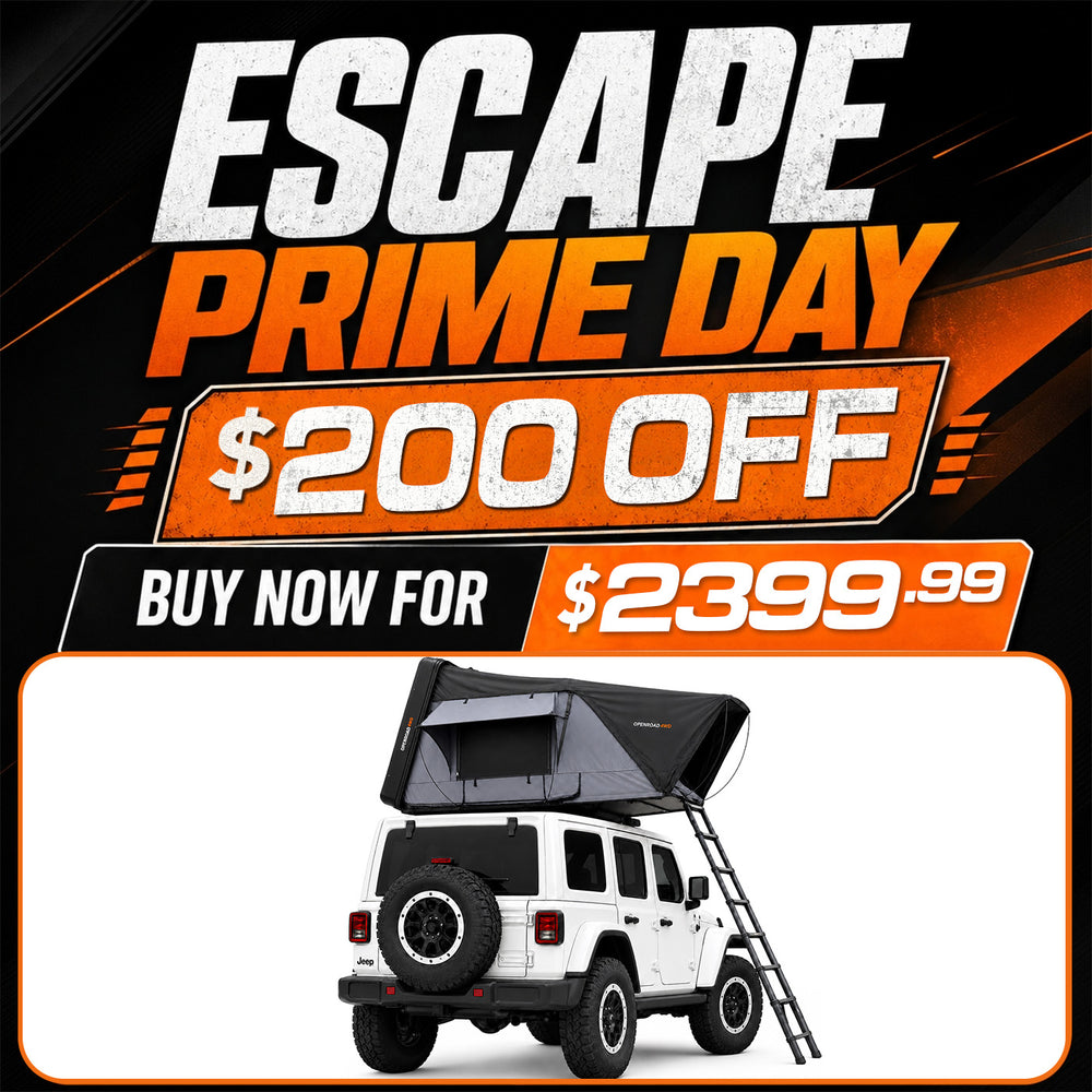 OPENROAD FlowRoof Side-Open Hard Shell Rooftop Tent Openroad4wd