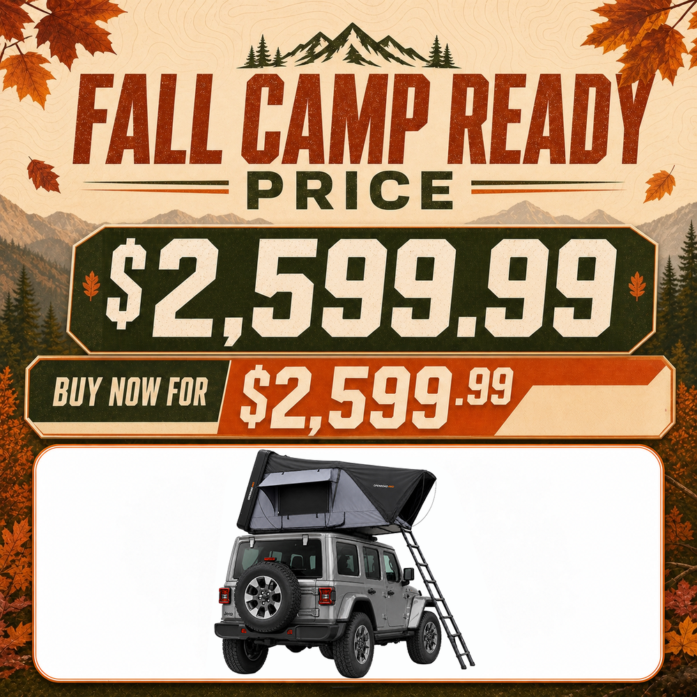 OPENROAD FlowRoof Side-Open Hard Shell Rooftop Tent Openroad4wd