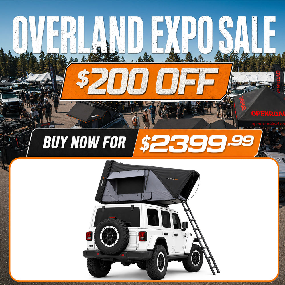 OPENROAD FlowRoof Side-Open Hard Shell Rooftop Tent Openroad4wd