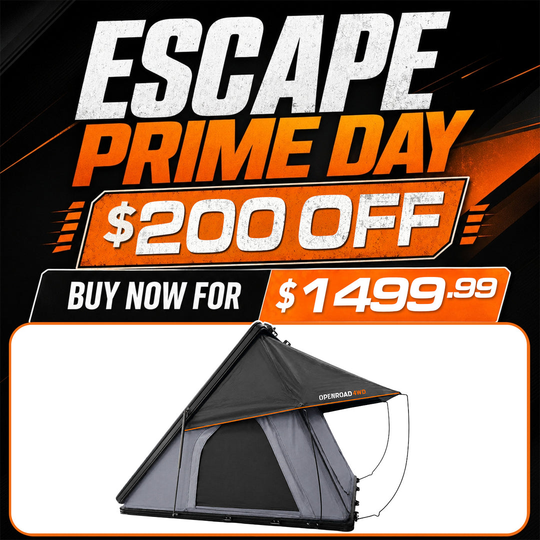 OPENROAD Aluminum Hard Shell Roof Top Tent - EdgeRoof Series OPENROAD 4WD