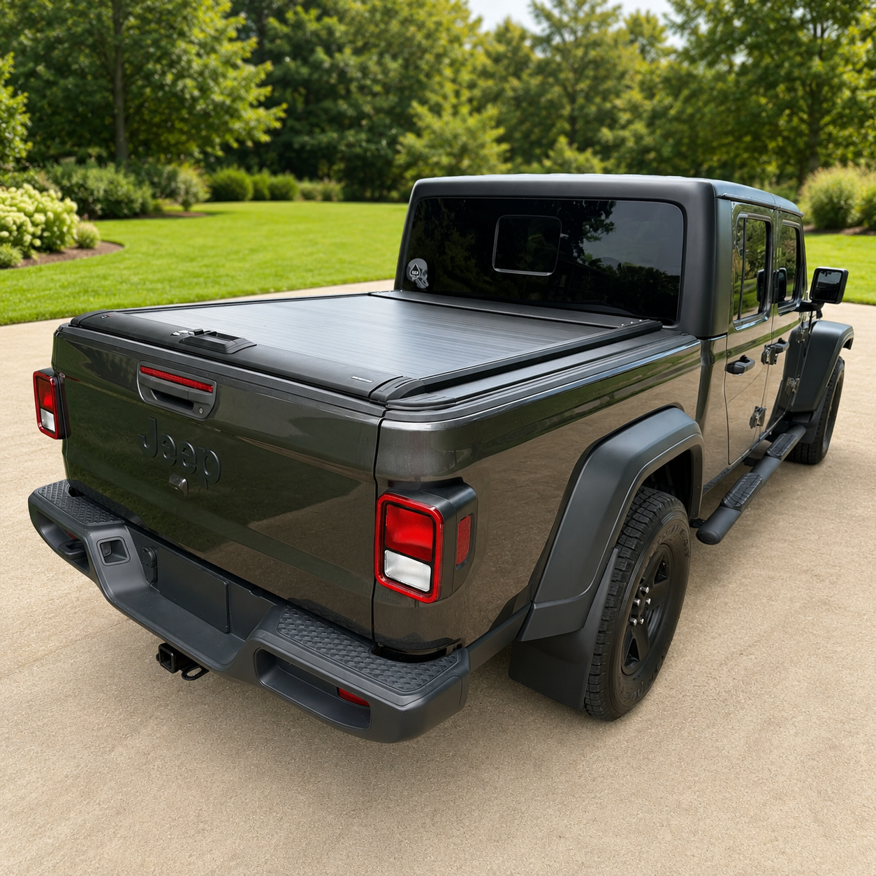 OPENROAD Aluminum Retractable Tonneau Cover for Jeep Gladiator (2019-2026) 5ft With handle Openroad4wd