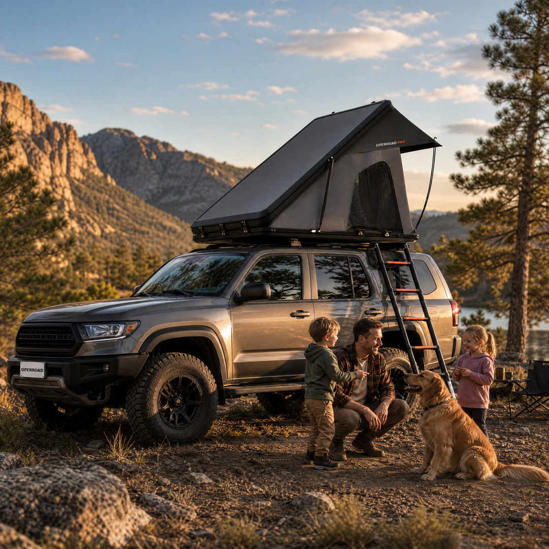 openroad roof top tent OPENROAD Aluminum Hard Shell Roof Top Tent